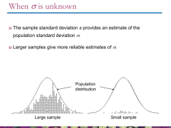 t distribution with df = n &ndash; 1.