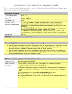 Math 2318 - San Jacinto College