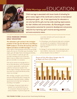 Child Marriage and Education