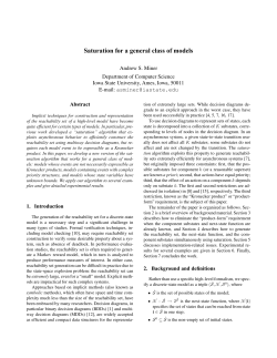 Saturation for a general class of models