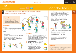 Keep the ball up - Clearinghouse for Sport