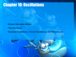 Chapter 10: Elasticity and Oscillations