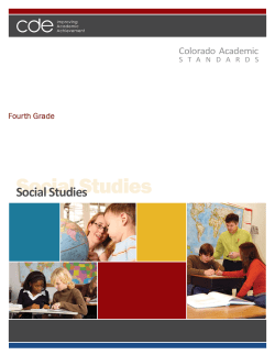 Fourth Grade Social Studies Standards