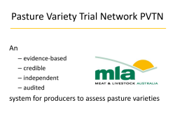 Pasture Variety Trial Network