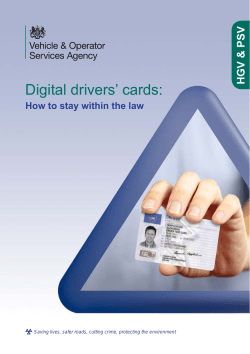 Digital drivers` cards - How to stay within the law