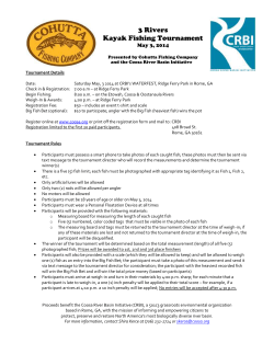 3 Rivers Kayak Fishing Tournament