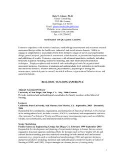 Dale N. Glaser, Ph.D.