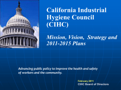 in Legislation and Regulation Continue Exploring Opportunities for