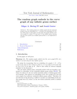 New York Journal of Mathematics The random graph embeds in the