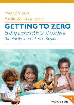 getting to zero - World Vision International