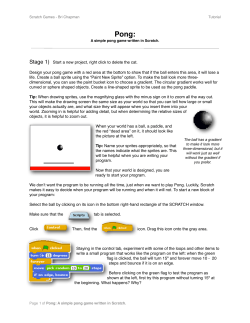 Stage 1) Start a new project, right click to delete the cat. Design your