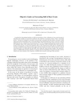 Objective Limits on Forecasting Skill of Rare Events