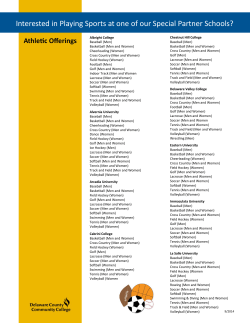 Interested in Playing Sports at one of our Special Partner Schools?