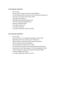 From all points north/east: - Get on I-93 S