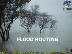 Flood Routing - UniMAP Portal