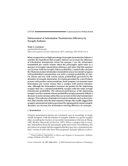 Enhancement of Information Transmission