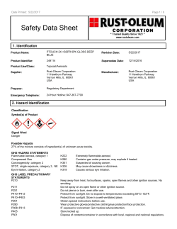 Rust-Oleum GHS 16 Section SDS