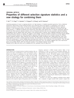 Properties of different selection signature statistics and a new