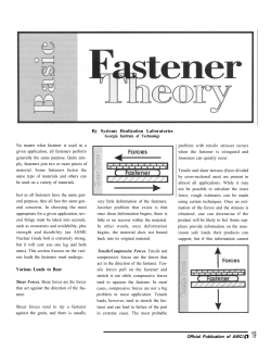 Basic Fastener Theory