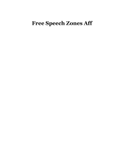 Free Speech Zones Aff