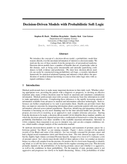 Decision-Driven Models with Probabilistic Soft Logic