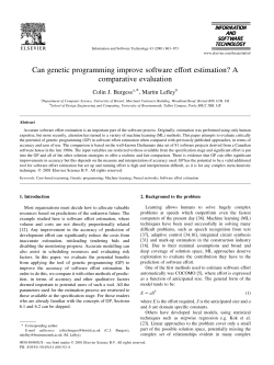 Can genetic programming improve software effort estimation? A