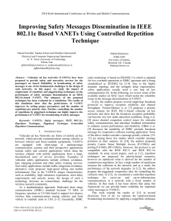 Improving Safety Messages Dissemination in IEEE 802.11e Based