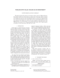 fiddling with value: violins as an investment?