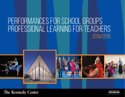 Performances for School Groups Professional