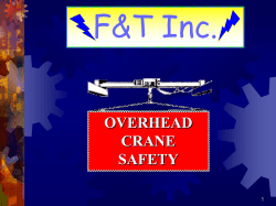 Overhead and Gantry Crane Safety