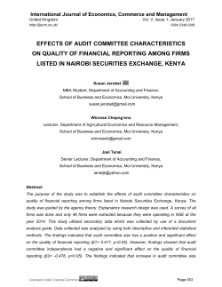 effects of audit committee characteristics on quality of financial