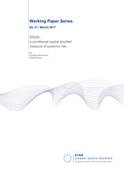 SRISK - European Systemic Risk Board