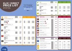 PRICE LIST