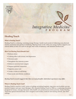 Healing Touch Description Flyers - MC5574-38