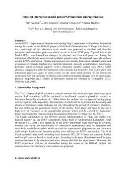 Physical interaction model and EPSP materials