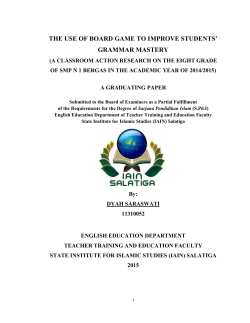 the use of board game to improve students` grammar mastery