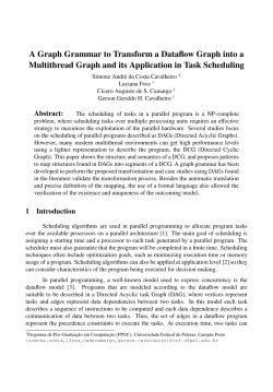 A Graph Grammar to Transform a Dataflow Graph into a