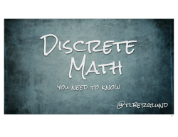 Discrete Math You Need to Know