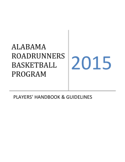 ALABAMA ROADRUNNERS BASKETBALL PROGRAM