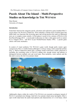 Puzzle About The Island &ndash; Multi-Perspective Studies on Knowledge