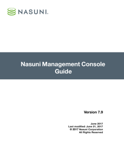 Nasuni Management Console Guide