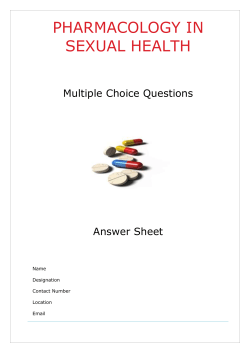 Pharmacology in Sexual Health