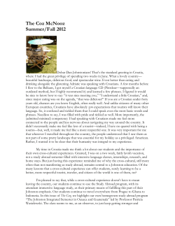 The 2012 Johnston Summer Alumni Seminar