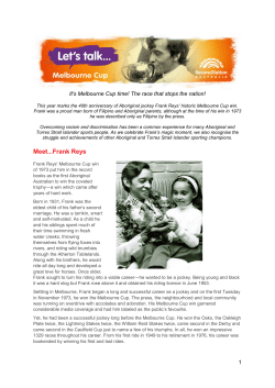 Meet...Frank Reys - Reconciliation Australia