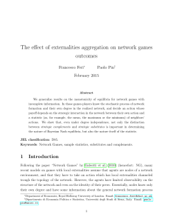 The effect of externalities aggregation on network games outcomes