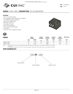 P78A-1000 Datasheet - DC