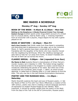 BOOK AT BEDTIME &ndash; 10.45pm &ndash; Mon-Fri