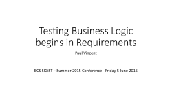 Decision modelling by example