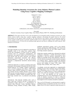 10-BRIMS-139 Modeling situation awareness for Army infantry