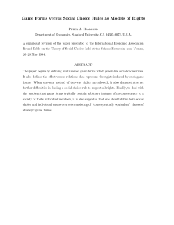 Game Forms versus Social Choice Rules as Models of Rights